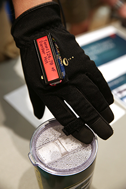 A glove designed to sense temperature by UW-Stout students could help prevent scalds and frostbite for those people unable to discern temperature.