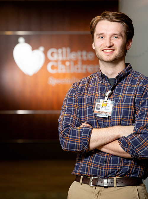 Trever Koester conducted research at Gillette Children’s Hospital in St. Paul prior to entering Harvard Medical School.