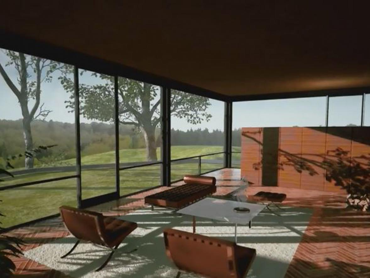 Lauren Gardner’s award-winning video, “A New Perspective in Interior Design,” includes scenes from a virtual home design.