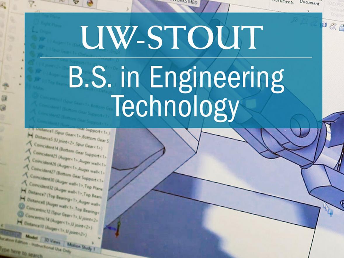 The engineering technology program at UW-Stout has four concentrations.
