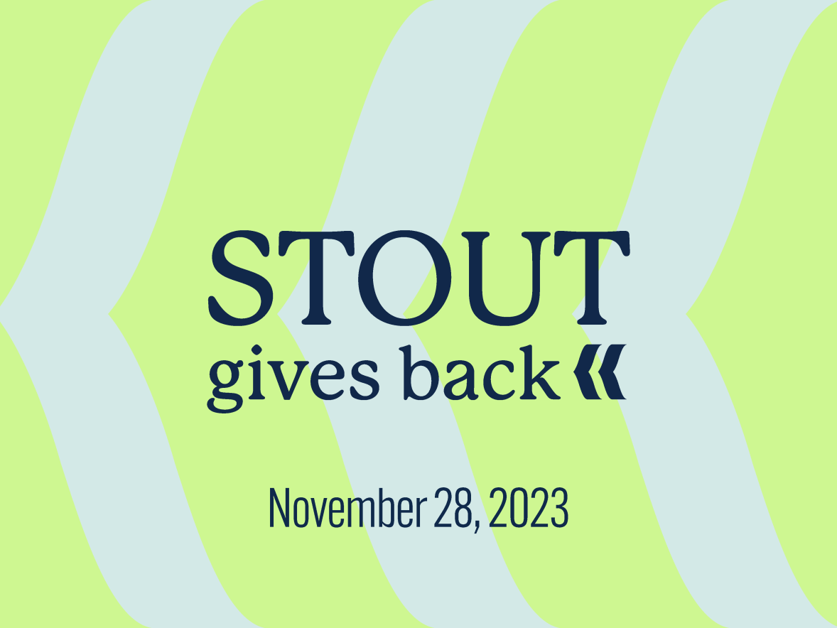 Graphic for Stout Gives Back Day | November 28, 2023 