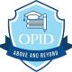 OPID Shield with banner indicating above and beyond