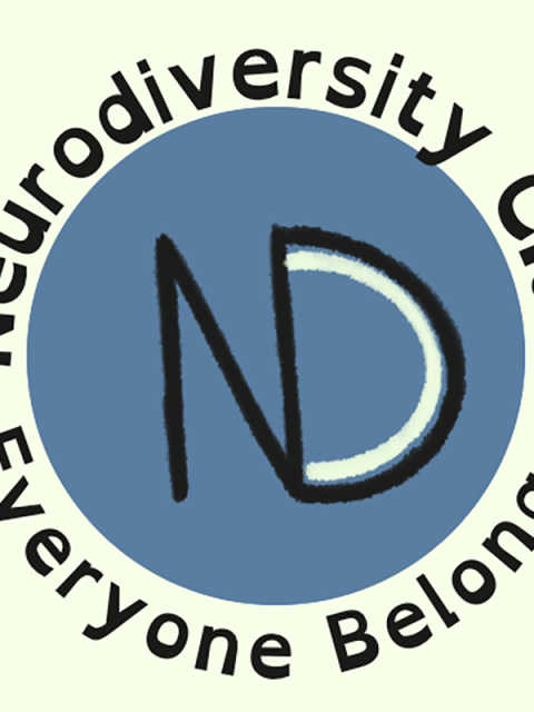 The Neurodiversity Club logo at UW-Stout uses the dyslexie font, which was designed for those with dyslexia.